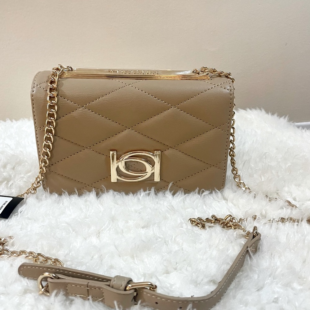 Bebe Quilted Chain Purse